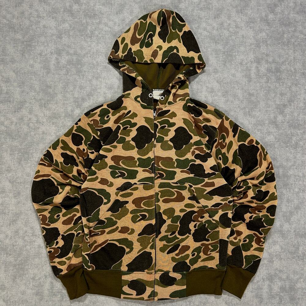 Vintage Ace Sportswear Duck Camo Thermal Jacket Mens Small Hunting Full Zip 90s